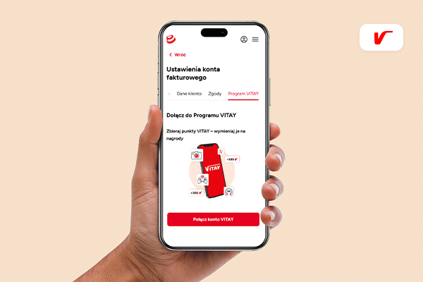 telefon z aplikacją ORLEN Vitay