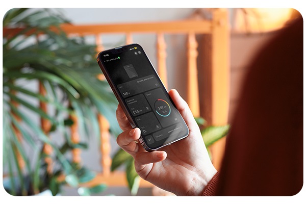 Widok aplikacji zarządzającej magazynem energii marstek Venus