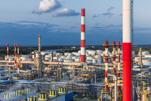 Infrastruktura Rafinerii Gdańskiej.